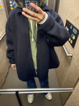 「アイテム（その他アウター）」を使った、miiiさん（レディース・154cm）の秋コーディネート