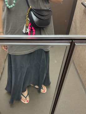 「AP STUDIO（エーピーストゥディオ）のアイテム」を使った、miiiさん（レディース・154cm）の夏コーディネート