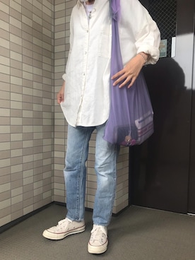 「Lagimusim（ラギムシム）のアイテム」を使った、miiiさん（レディース・154cm）の春コーディネート