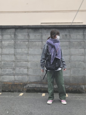 「amiacalva（アミアカルヴァ）のアイテム」を使った、miiiさん（レディース・154cm）の春コーディネート