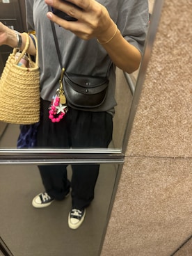 「hatra（ハトラ）のアイテム」を使った、miiiさん（レディース・154cm）の夏コーディネート