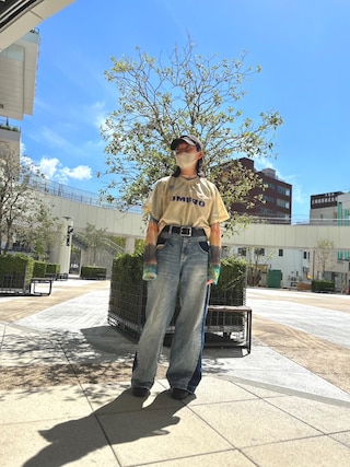 パンツ MOUSSY 2WAY REMAKE BAGGY MOUSSY（マウジー）の「2WAY REMAKE BAGGY（デニムパンツ）」 - WEAR