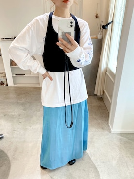 「Lilou（リル）のアイテム」を使った、emineoさん（レディース・151cm）の秋コーディネート