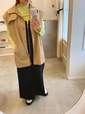 「c.u.l（シーユーエル）のアイテム（シューズ）」を使った、emineoさん（レディース・151cm）の春コーディネート