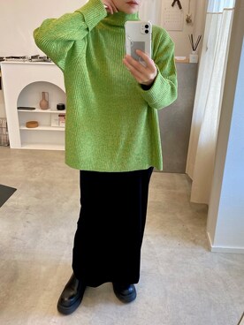 「INSIIS（インシス）のアイテム（スカート）」を使った、emineoさん（レディース・151cm）の秋コーディネート