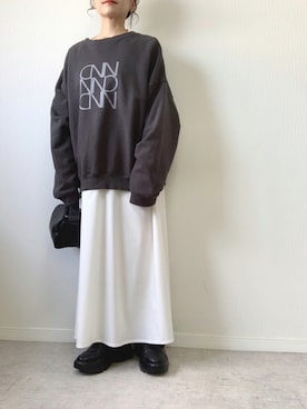 「and cloud（アンドクラウド）のアイテム」を使った、emineoさん（レディース・151cm）の秋コーディネート