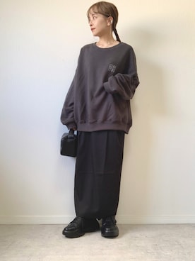 「INASTUDIOS（イーナストゥディオス）のアイテム」を使った、emineoさん（レディース・151cm）の秋コーディネート