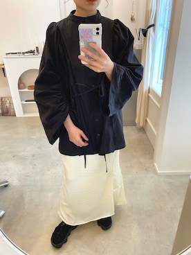 「feepur（フェピュール）のアイテム（スカート）」を使った、emineoさん（レディース・151cm）の春コーディネート