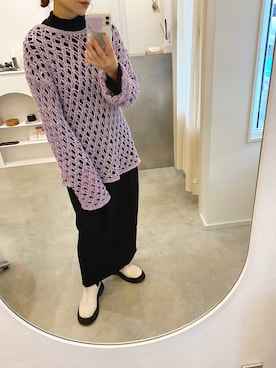 「c.u.l（シーユーエル）のアイテム（シューズ）」を使った、emineoさん（レディース・151cm）の春コーディネート