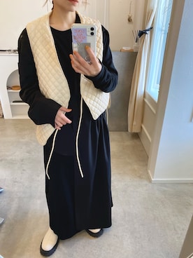 「c.u.l（シーユーエル）のアイテム（トップス）」を使った、emineoさん（レディース・151cm）の冬コーディネート