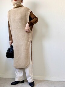 TODAYFUL（トゥデイフル）の「ラウンドニットベスト（ベスト）」 - WEAR