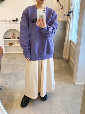 「INSIIS（インシス）のアイテム（ジャンパースカート）」を使った、emineoさん（レディース・151cm）の冬コーディネート