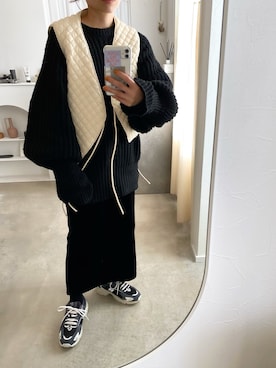 「INSIIS（インシス）のアイテム（スカート）」を使った、emineoさん（レディース・151cm）の冬コーディネート