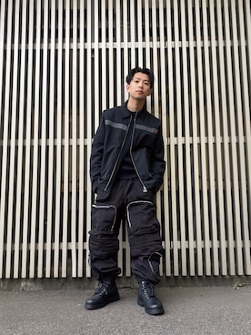 「DIESEL（ディーゼル）のアイテム（ブルゾン）」を使った、TOMさん（メンズ・170cm）の冬コーディネート