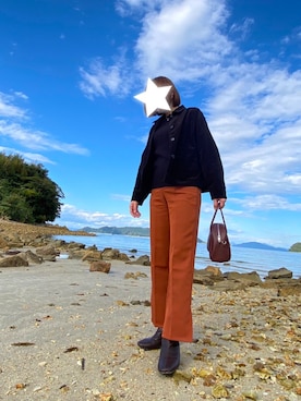 「Mayree（メイリー）のアイテム（パンツ）」を使った、uri.さん（レディース・162cm）の秋コーディネート