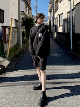 「ADER error（アーダーエラー）のアイテム（カーディガン/ボレロ）」を使った、rikoさん（レディース・160cm）の秋コーディネート