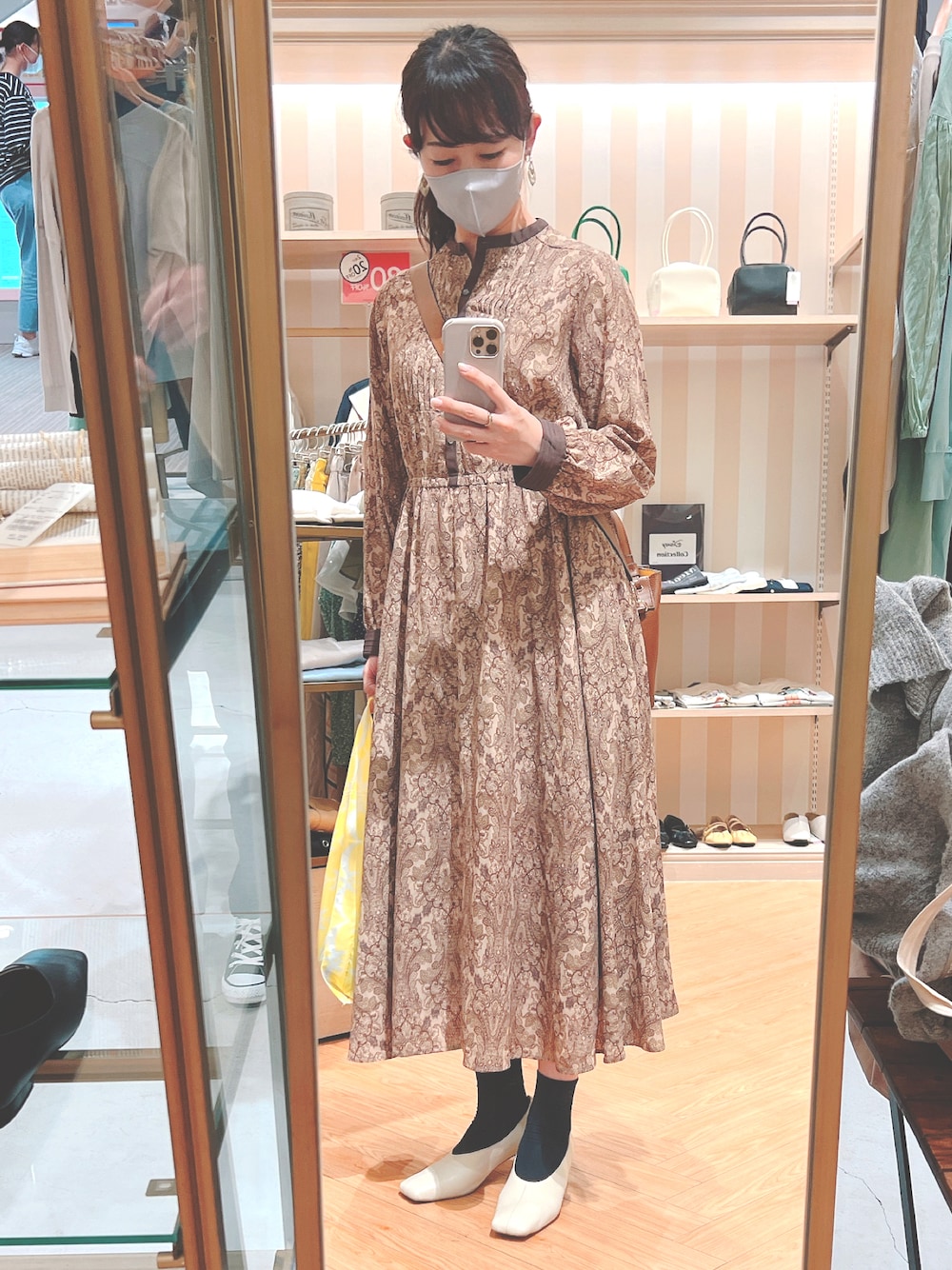 UNITED ARROWS BY レザースクエアトゥ ヘンケイヒールパンプス BEAUTY&YOUTH UNITED ARROWS（ビューティーアンドユース