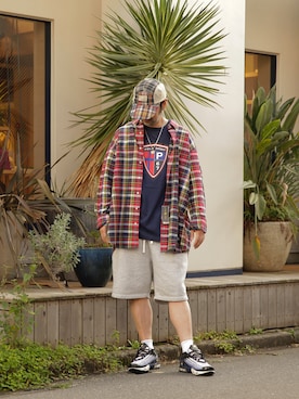 「Polo Ralph Lauren」｜「アイテム（スウェットパンツ）」を使った、Dジロさんさん（メンズ・175cm）の秋コーディネート