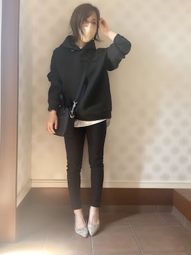 「PLST（プラステ）のアイテム」を使った、ayunさん（レディース・155cm）の冬コーディネート
