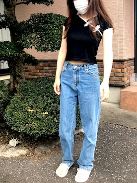 「Charles Chaton（シャルルシャトン）のアイテム（パンツ）」を使った、mikaさん（レディース・156cm）の夏コーディネート