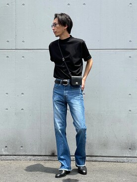 「Lui's（ルイス）のアイテム（シューズ）」を使った、Shunsuke Itoさん（メンズ・173cm）の夏コーディネート