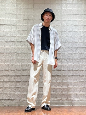 「Lui's（ルイス）のアイテム（シューズ）」を使った、Shunsuke Itoさん（メンズ・173cm）の夏コーディネート