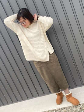 ひまわり꒡̈⃝さん(レディース・162cm)の冬コーディネート
