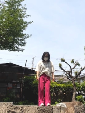 「Avail（アベイル）のアイテム（スラックス）」を使った、華さん（レディース・157cm）の秋コーディネート