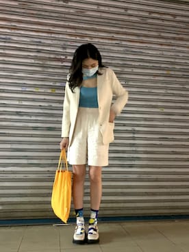 「西裝外套」｜Jeshaさん（レディース・167cm）の夏コーディネート