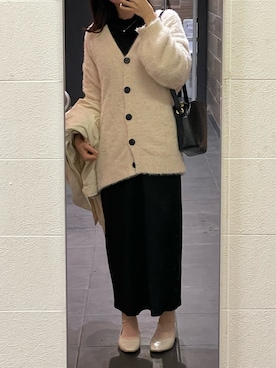 「JUNOAH（ジュノア）のアイテム（ワンピース/ドレス）」を使った、suuさん（骨格ウェーブ・レディース・159cm）の春コーディネート
