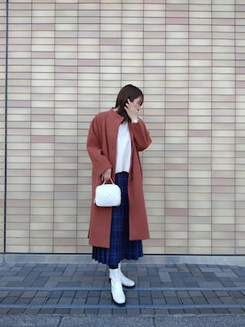 「フユコーデ」｜「アイテム（その他アウター）」を使った、2tommyさん（レディース・162cm）の秋コーディネート
