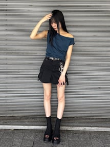 チャネルルサン専用　ーMURUA ブラック オープントゥブーティ 有名な高級ブランド チャネルルサン専用 ーMURUA ブラック