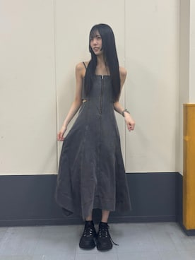 「MURUA（ムルーア）のアイテム」を使った、久保田明日美さん（レディース・165cm）の夏コーディネート
