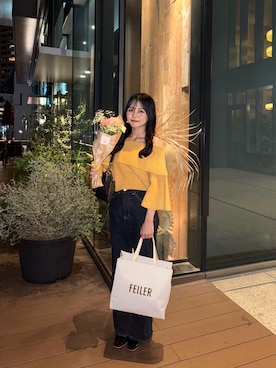 「PINUE（ピヌエ）のアイテム」を使った、uzuさん（レディース・152cm）の秋コーディネート