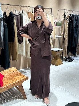 「BABYLONE（バビロン）のアイテム（スカート）」を使った、あおのさん（レディース・164cm）の秋コーディネート