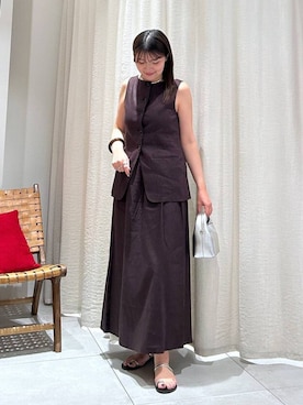 「BABYLONE（バビロン）のアイテム」を使った、あおのさん（レディース・164cm）の春コーディネート