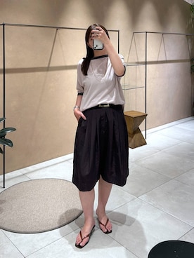 「MOHI（モヒ）のアイテム」を使った、あおのさん（レディース・164cm）の夏コーディネート