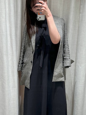 「BABYLONE（バビロン）のアイテム（ジャケット/アウター）」を使った、あおのさん（レディース・164cm）の春コーディネート