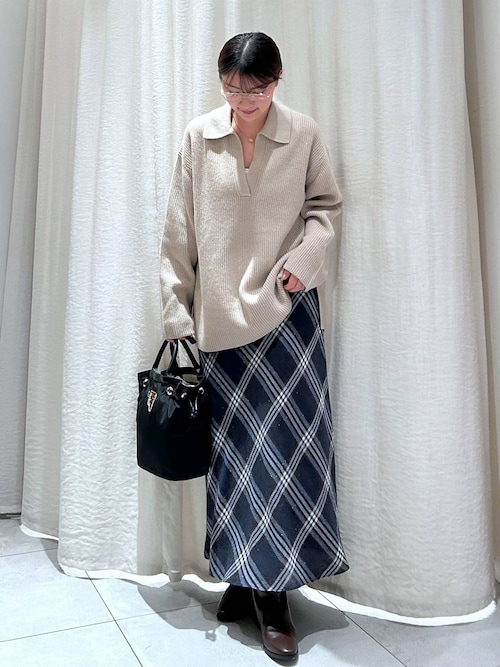 セール】スキッパーミドルゲージニットプルオーバー（ニット/セーター