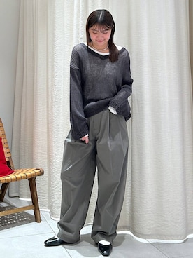 「BABYLONE（バビロン）のアイテム」を使った、あおのさん（レディース・164cm）の春コーディネート