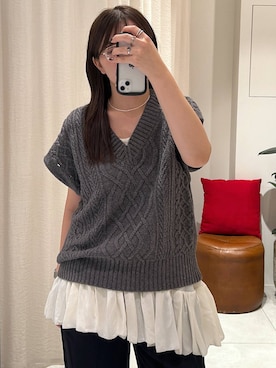 「HENRI EN VARGO（ヘンリエンヴァーゴ）のアイテム」を使った、あおのさん（レディース・164cm）の秋コーディネート