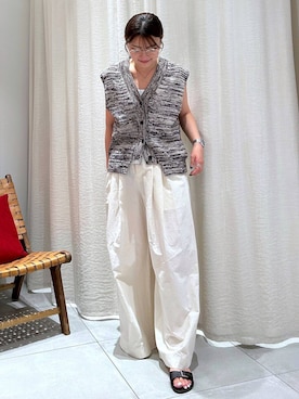 「アイテム（ベスト）」を使った、あおのさん（レディース・164cm・20代）の夏コーディネート