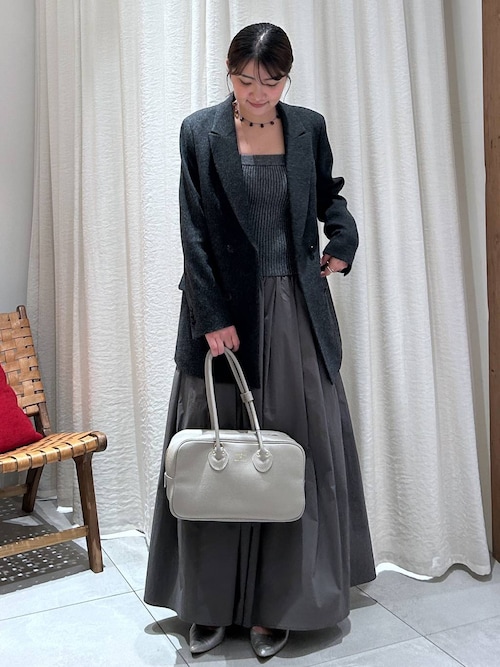 BABYLONE パフスリーブジャケット ブラック 36 バビロン BABYLONE（バビロン）の「【柳橋唯さんコラボアイテム】【追加予約】5