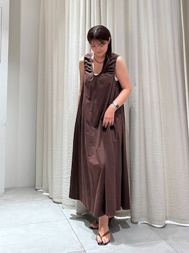「MOHI（モヒ）のアイテム」を使った、あおのさん（レディース・164cm）の夏コーディネート