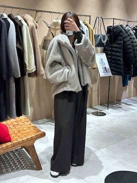 「アイテム（つなぎ/オールインワン）」を使った、あおのさん（レディース・164cm）の秋コーディネート