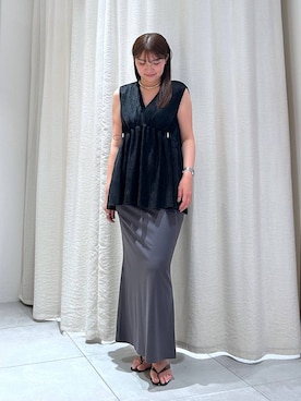 「BABYLONE（バビロン）のアイテム」を使った、あおのさん（レディース・164cm）の夏コーディネート