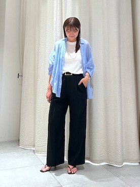 「MOHI（モヒ）のアイテム」を使った、あおのさん（レディース・164cm）の夏コーディネート