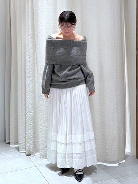 「BABYLONE（バビロン）のアイテム（スカート）」を使った、あおのさん（レディース・164cm）の秋コーディネート