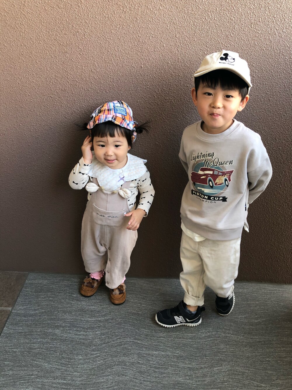 「秋服、一歳女の子、ラクチンコーデ、ソトアソビ、いいね、save、フォローお願いします🤑」｜「Birthdayのアイテム（モカシン/デッキシューズ、ブラウン系）」を使った、yhk0411さん（レディース・163cm）の秋コーディネートの1枚目の写真