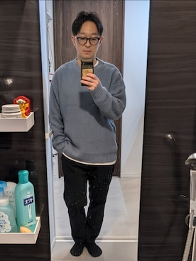 「WESTSEA（ウエストシー）のアイテム」を使った、金欠おじさんさん（メンズ・165cm）の冬コーディネート